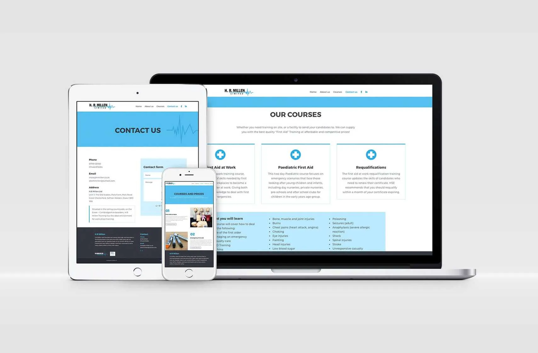 Professional website design service by Red Graphic Cambridge